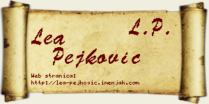 Lea Pejković vizit kartica
